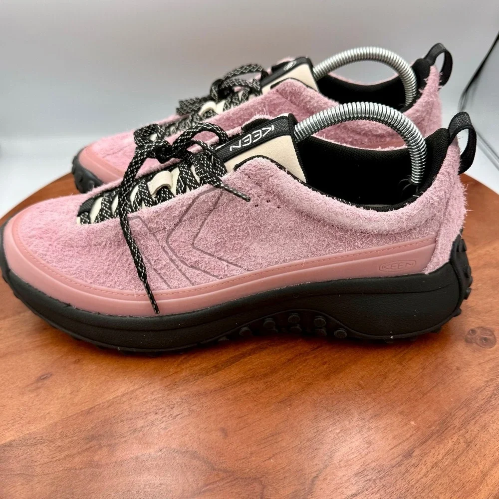Keen KS Mino Suede Hiking Sneaker Lilas Birch Shaggy 1031262 Women 10.5 Gorpcore